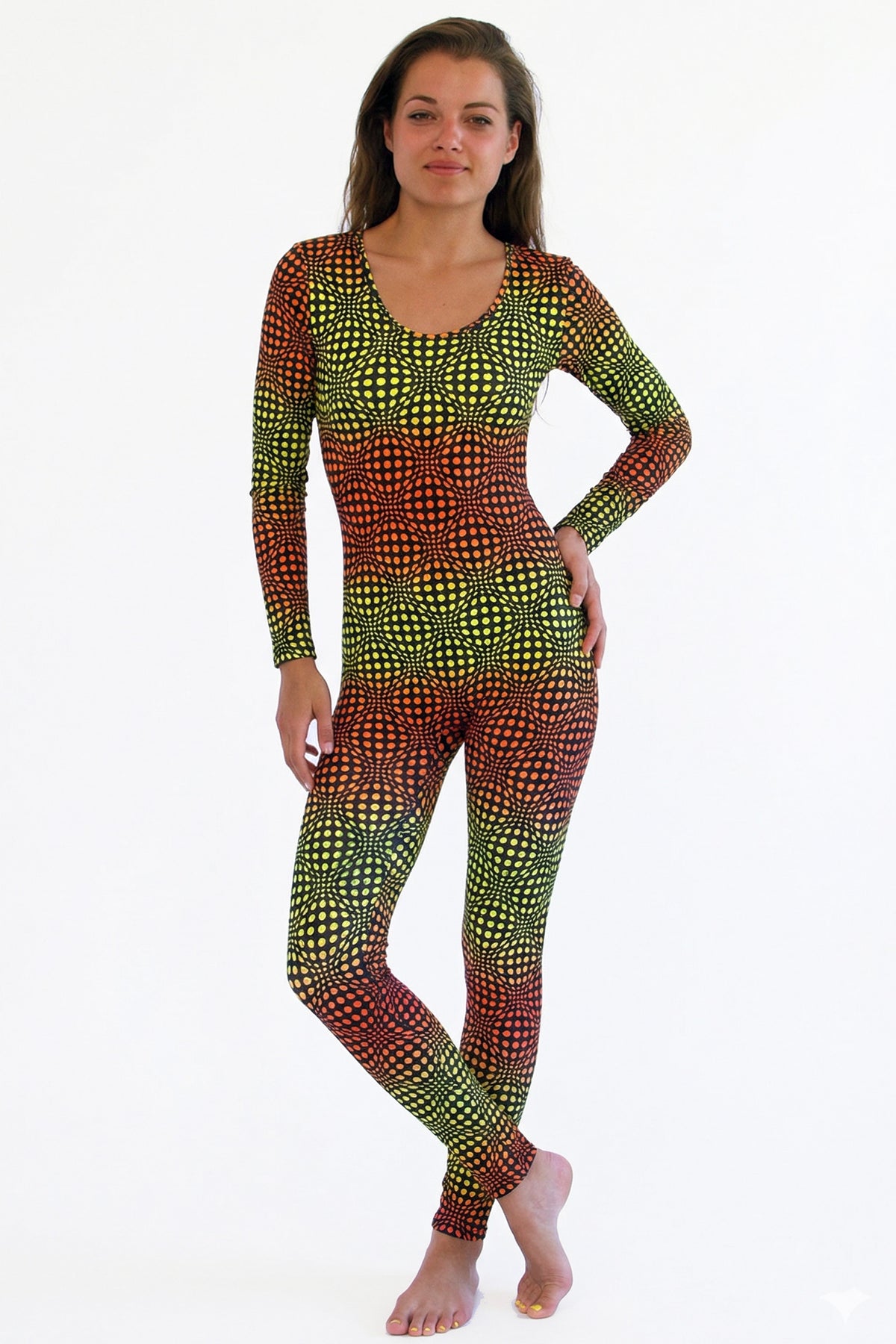 Long Sleeve Catsuit : Fire Wobberelli - Space Tribe