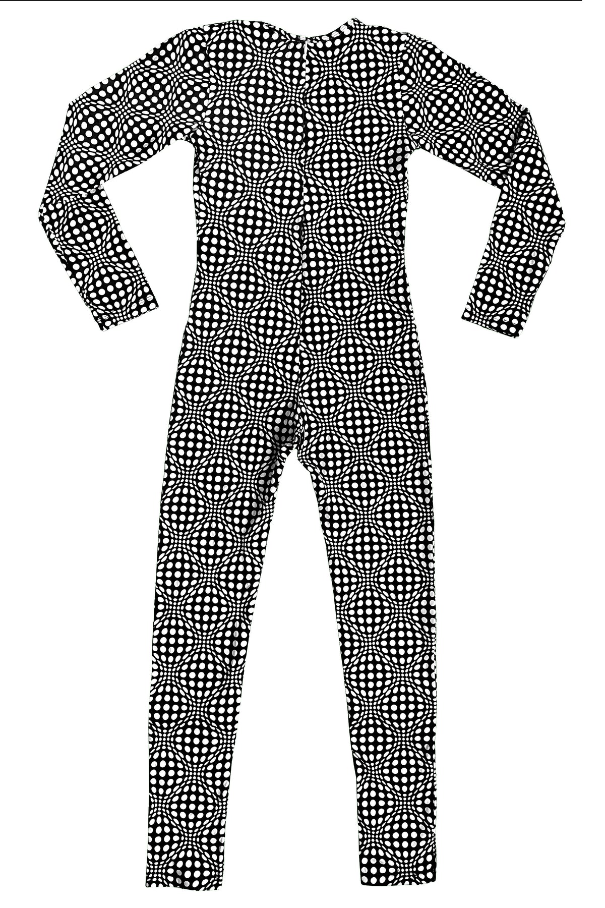 Long Sleeve Catsuit : B/W Wobberelli - Space Tribe
