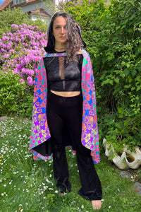 Hooded Cape : Rainbow Jellyfish Fractal