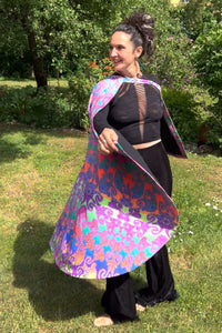 Hooded Cape : Rainbow Jellyfish Fractal