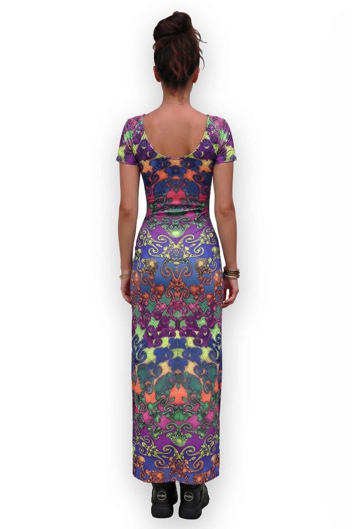 Slinky Dress  : Rainbow Jellyfish Fractal