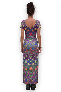 Slinky Dress  : Rainbow Jellyfish Fractal