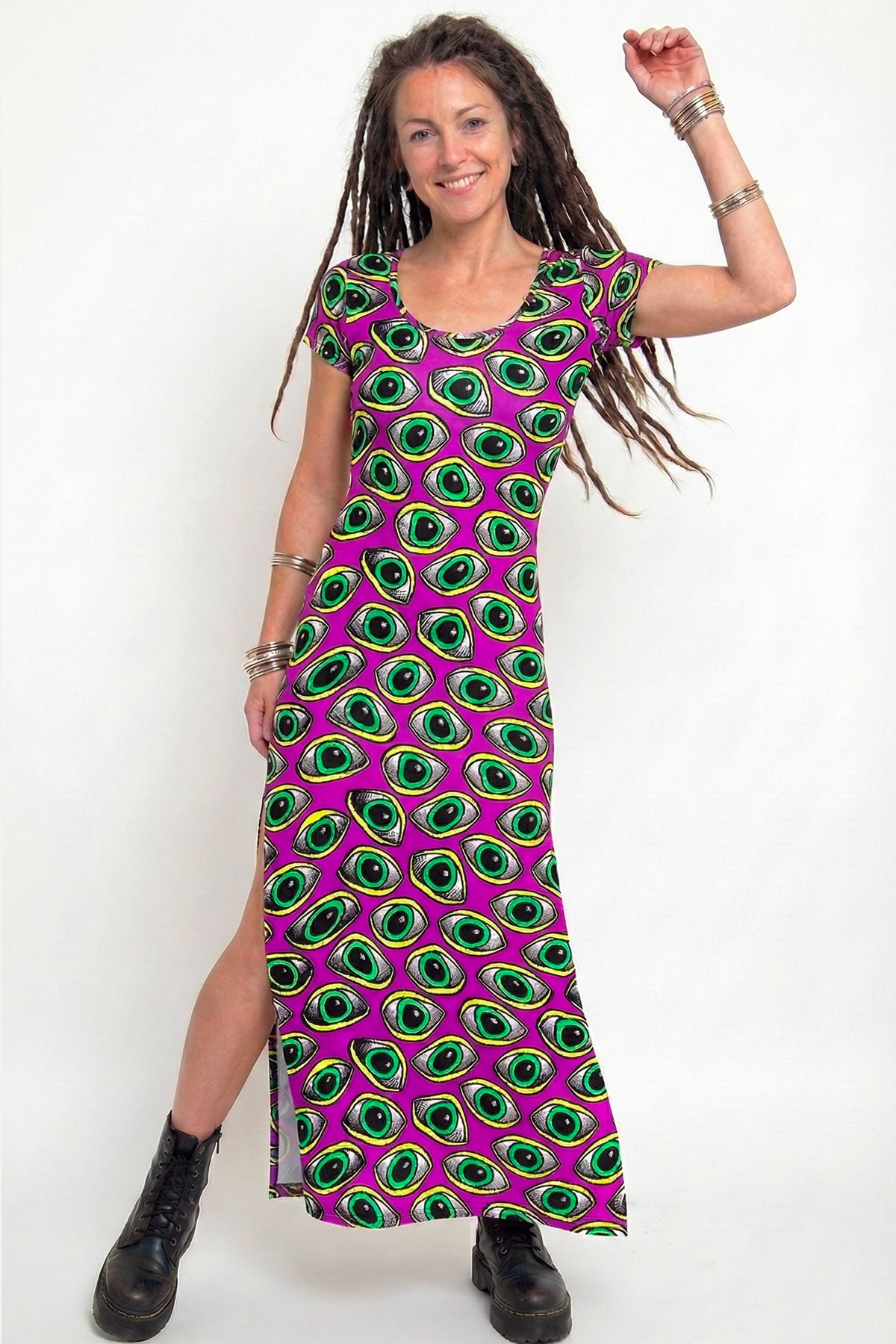 Slinky Dress  : Purple Eyes - Space Tribe
