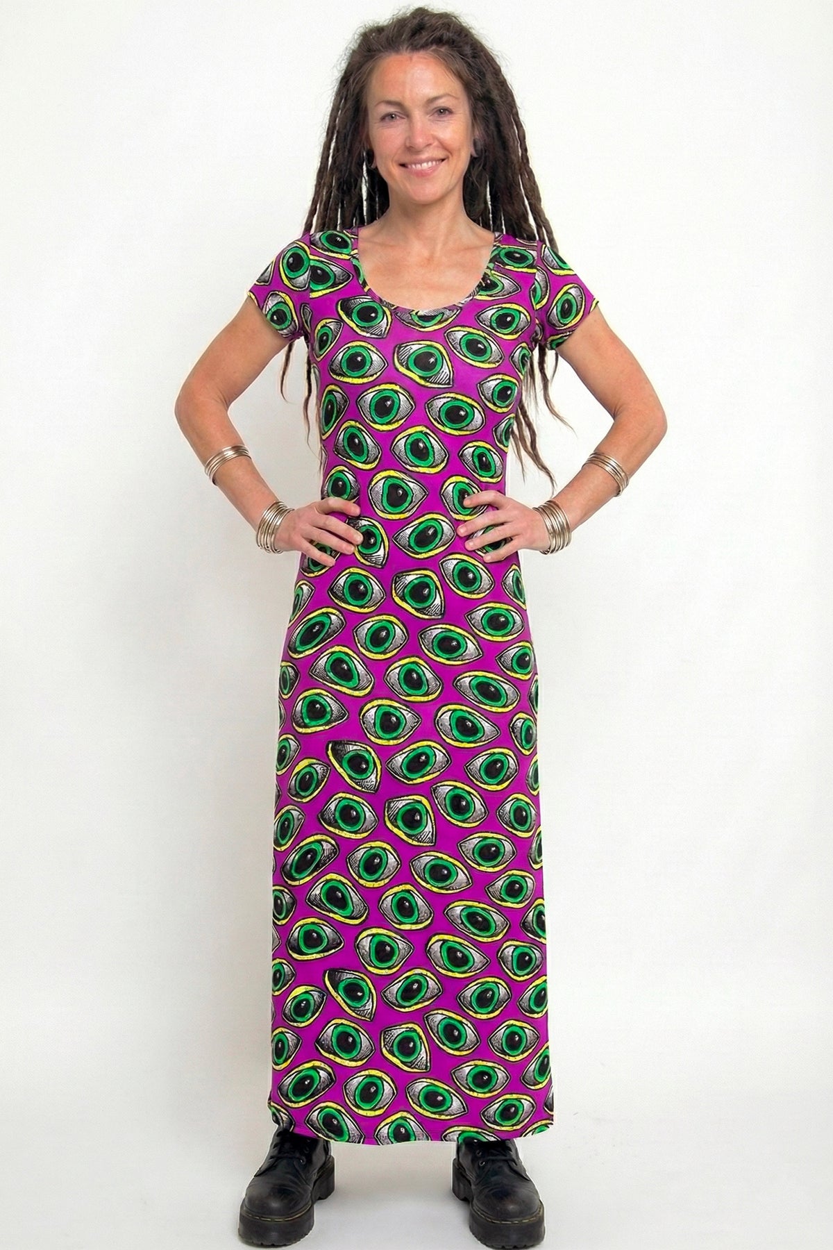 Slinky Dress  : Purple Eyes - Space Tribe
