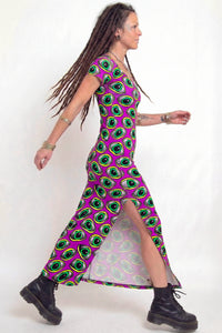 Slinky Dress  : Purple Eyes - Space Tribe