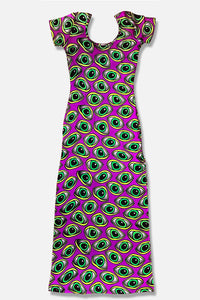 Slinky Dress  : Purple Eyes - Space Tribe