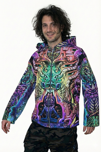 Hooded Zip Jacket : Alpha Centauri - Space Tribe