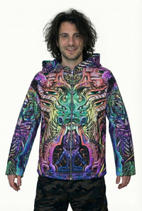 Hooded Zip Jacket : Alpha Centauri - Space Tribe