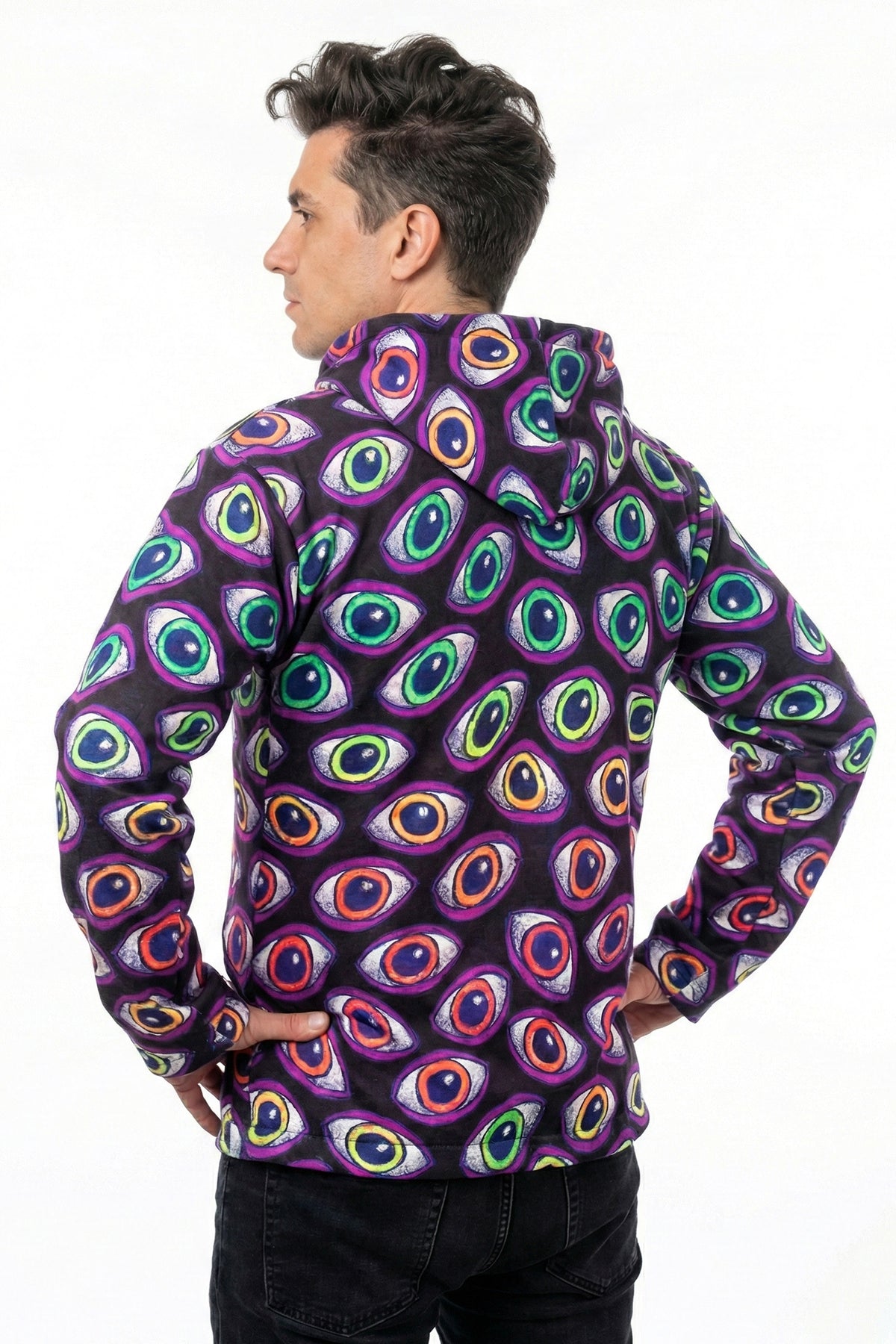 Hooded Zip Jacket : Rainbow Eyes
