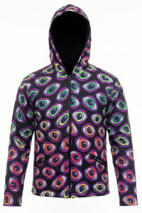 Hooded Zip Jacket : Rainbow Eyes