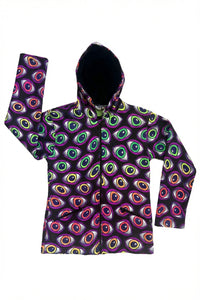 Hooded Zip Jacket : Rainbow Eyes