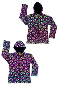 Hooded Zip Jacket : Rainbow Eyes