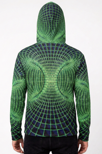 Hooded Zip Jacket : Midnite Vortex - Space Tribe
