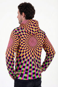 Hooded Zip Jacket : Rainbow Vertigo