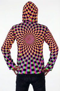 Hooded Zip Jacket : Rainbow Vertigo