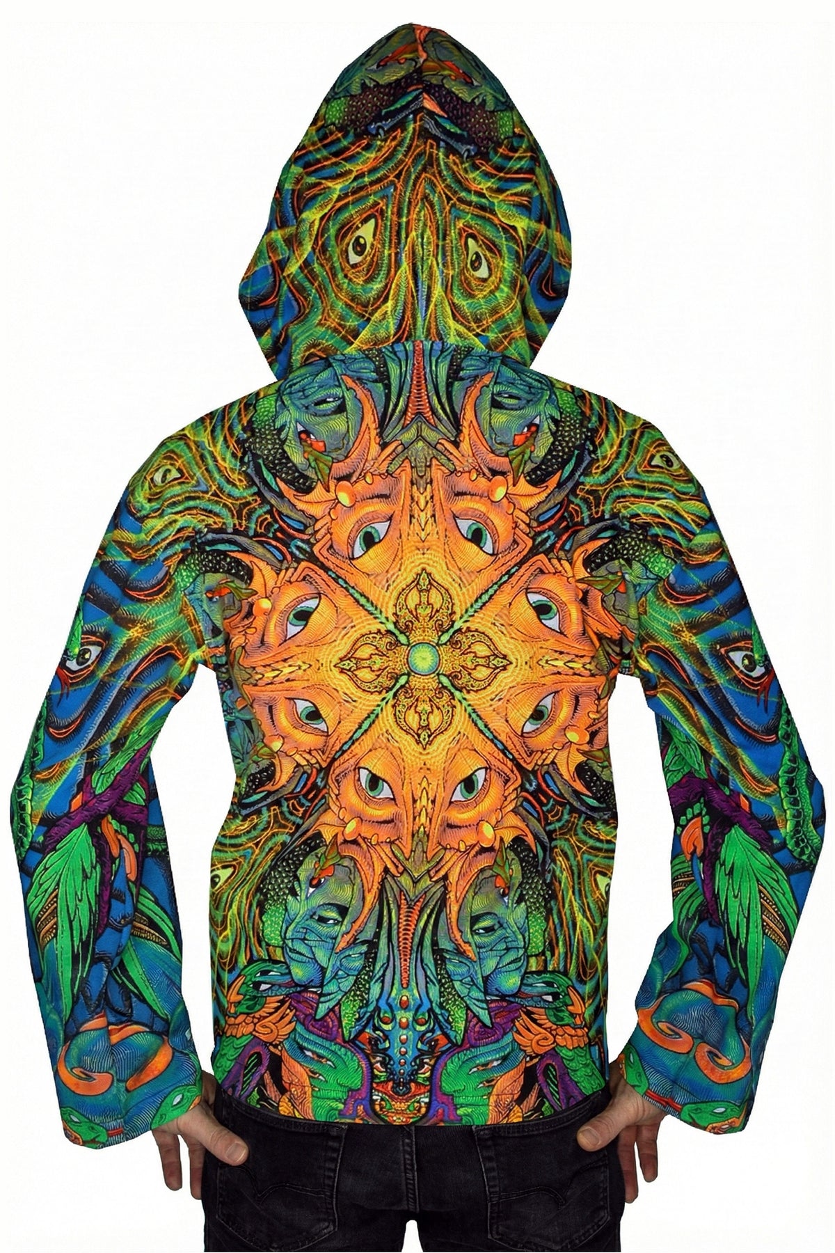 Hooded Zip Jacket : PolyMorph - Space Tribe