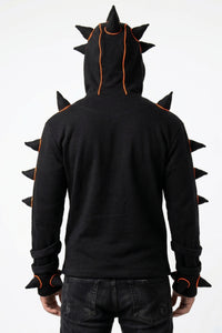 Spikey Urchin Jacket : Black + UV Orange