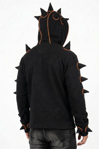 Spikey Urchin Jacket : Black + UV Orange