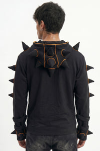 Spikey Urchin Jacket : Black + UV Orange