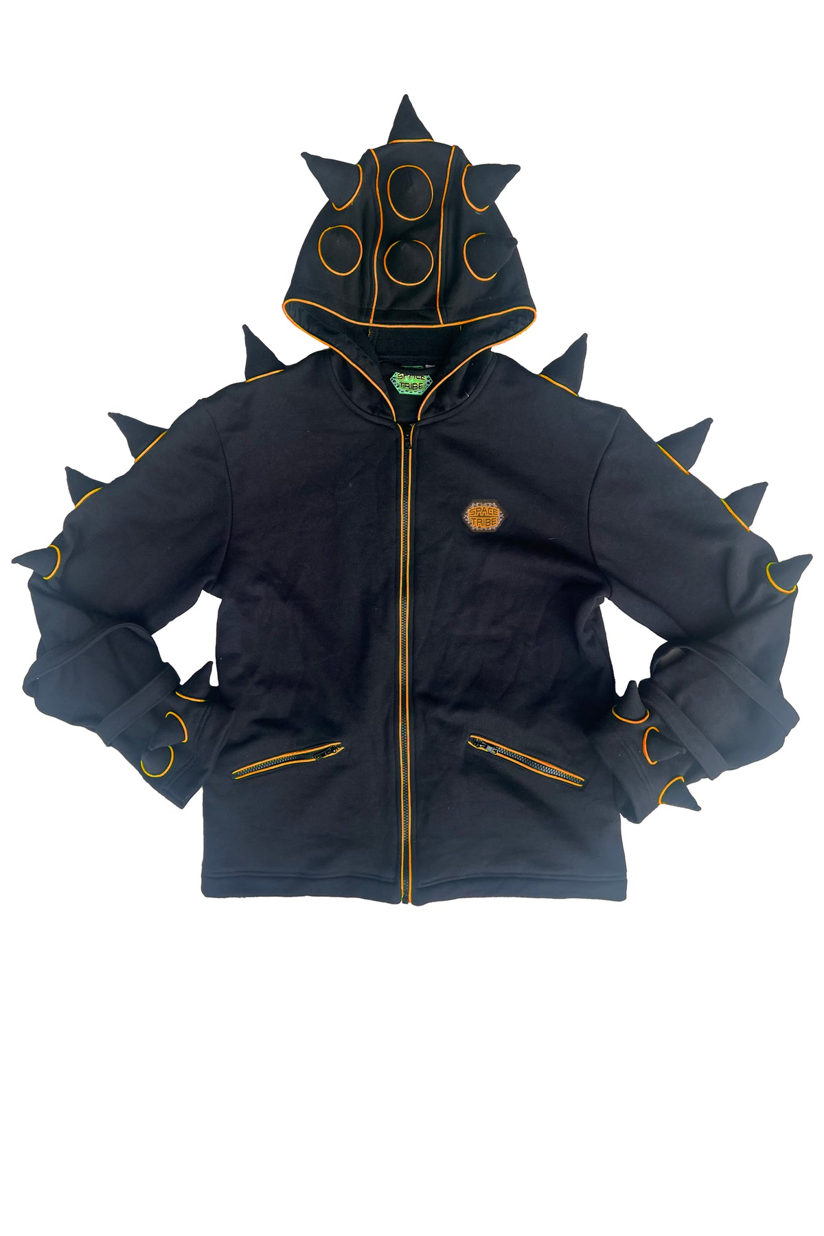 Spikey Urchin Jacket : Black + UV Orange