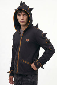 Spikey Urchin Jacket : Black + UV Orange
