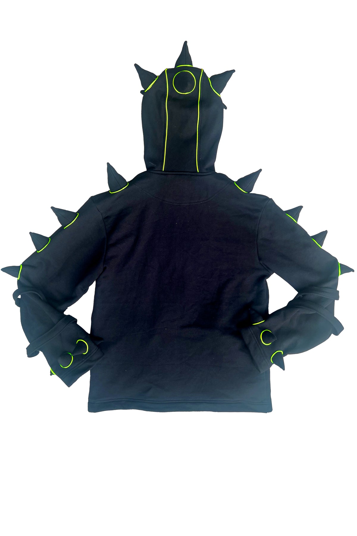 Spikey Urchin Jacket : Black + UV Yellow