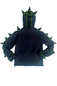Spikey Urchin Jacket : Black + UV Yellow