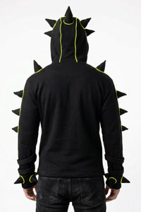 Spikey Urchin Jacket : Black + UV Yellow