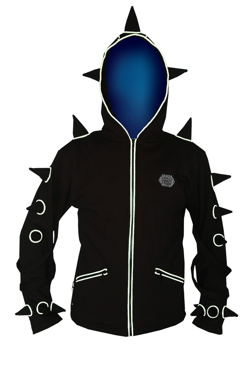 Spikey Urchin Jacket : Black + Reflective – Space Tribe