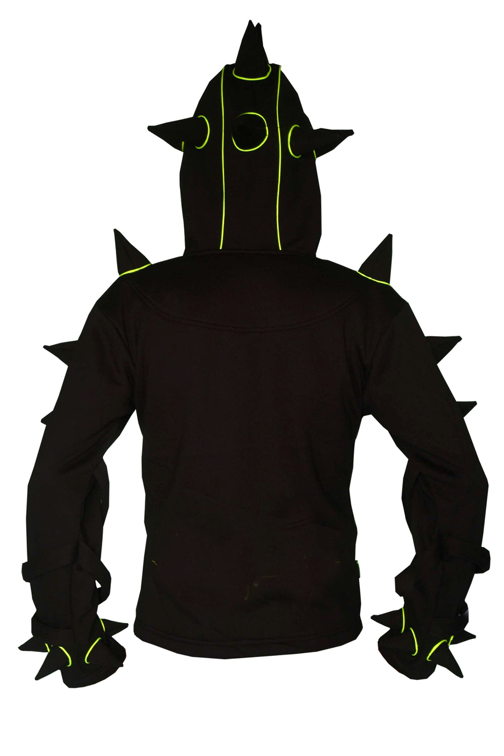 Spikey Urchin Jacket : Black + UV Yellow – Space Tribe