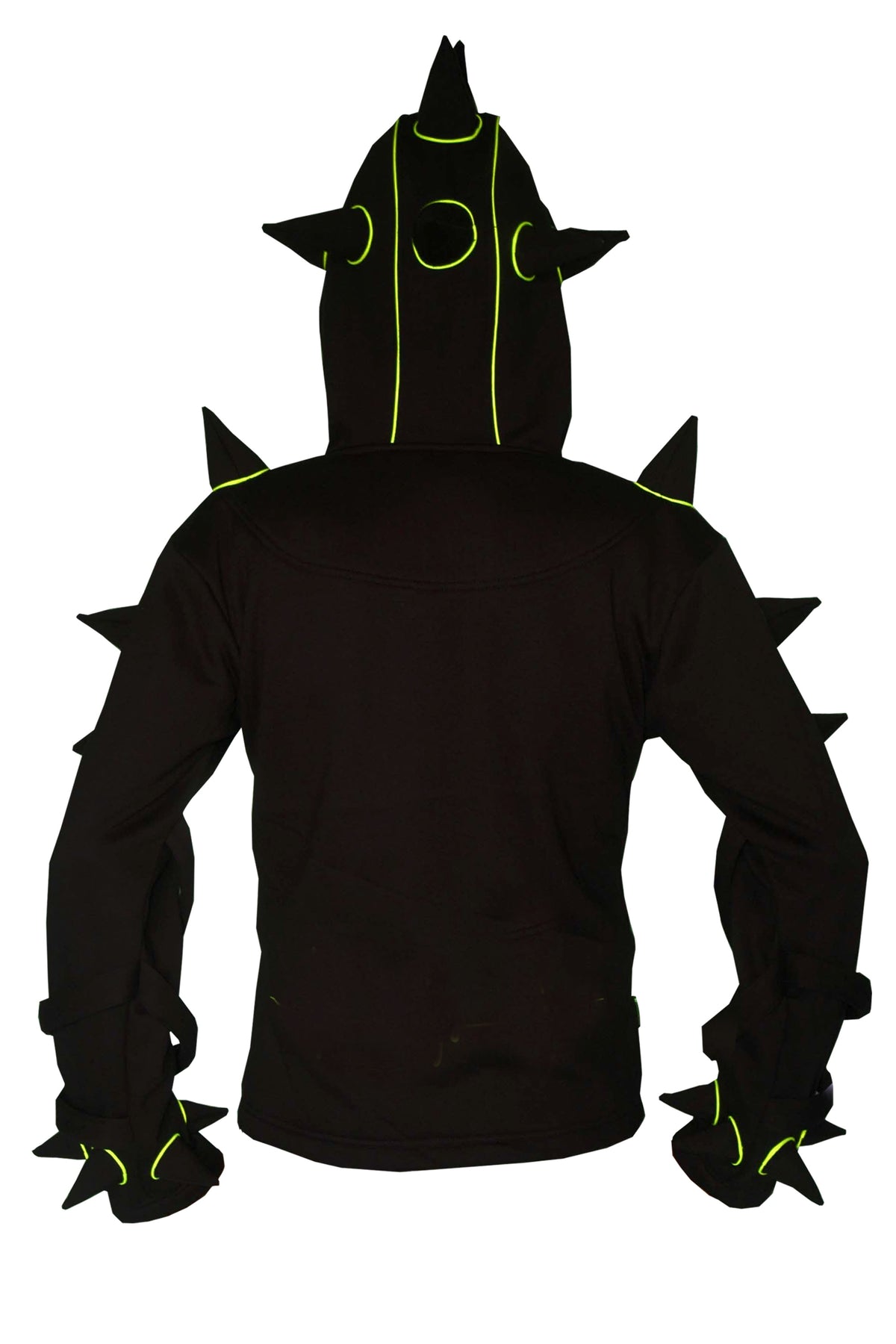 Spikey Urchin Jacket : Black + UV Yellow