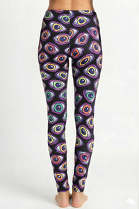 Wide waistband Leggings : Rainbow Eyes