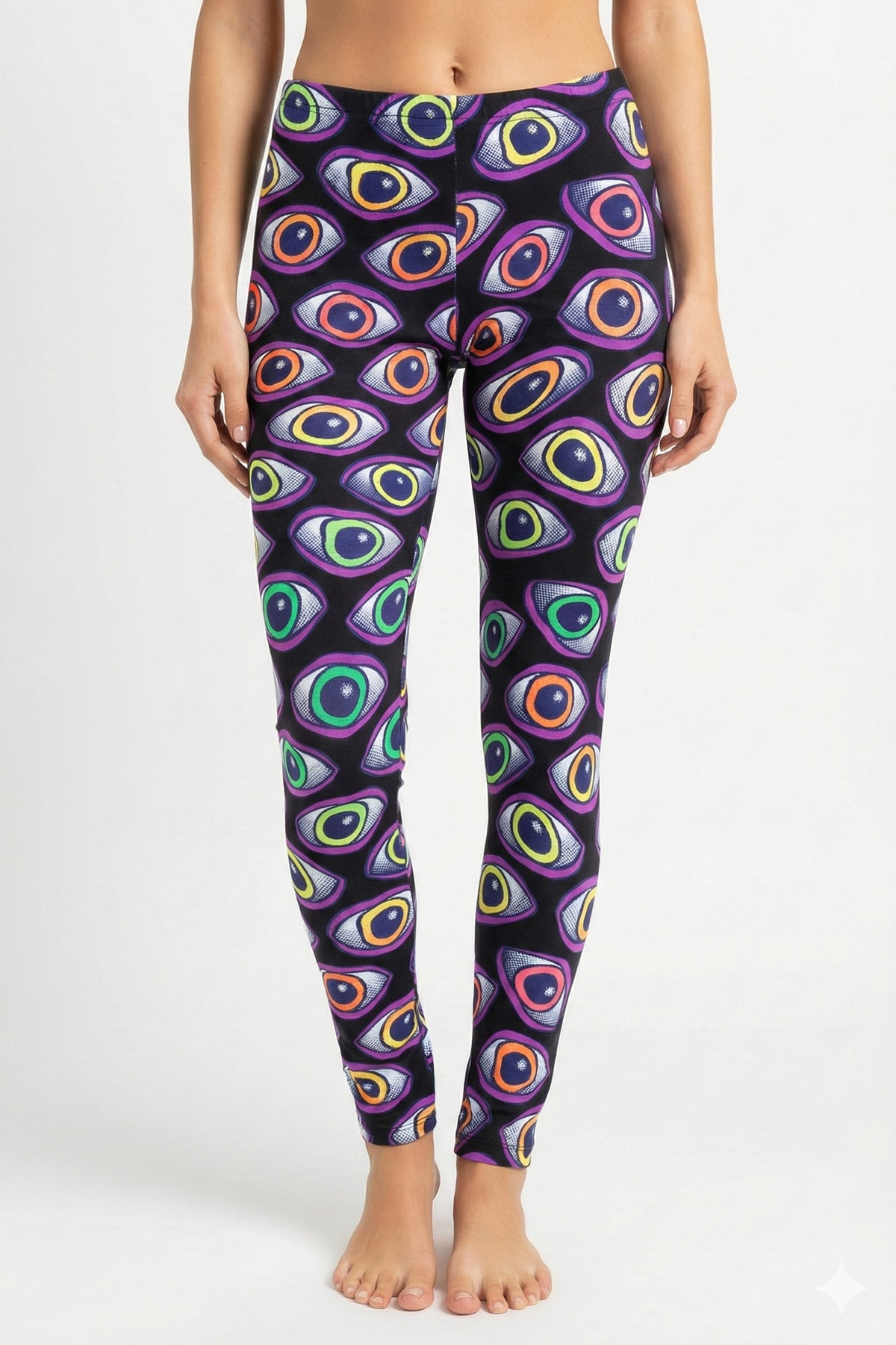 Wide waistband Leggings : Rainbow Eyes