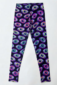 Wide waistband Leggings : Rainbow Eyes
