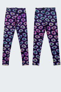 Wide waistband Leggings : Rainbow Eyes