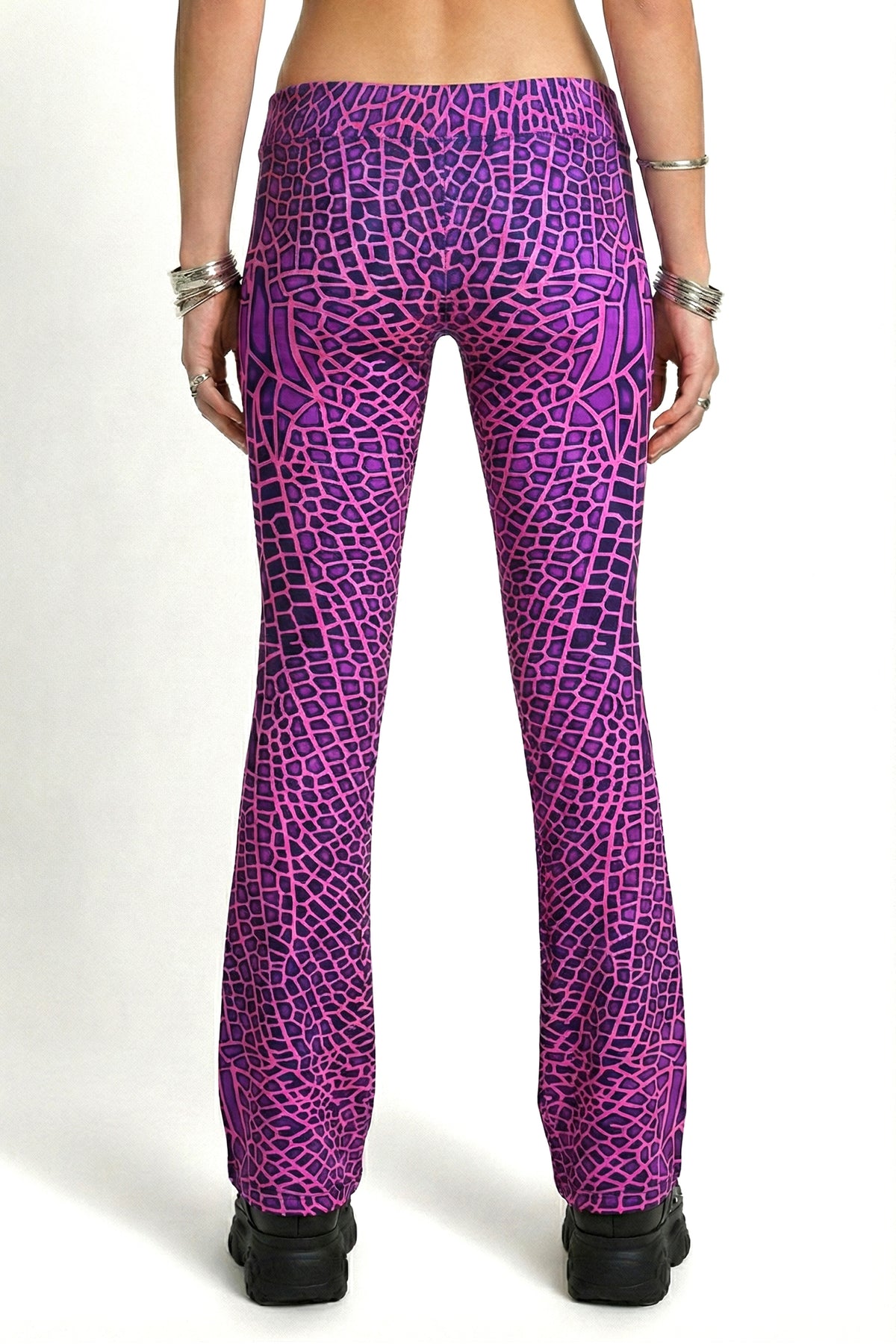 Lycra Flares : Pink Dragonfly