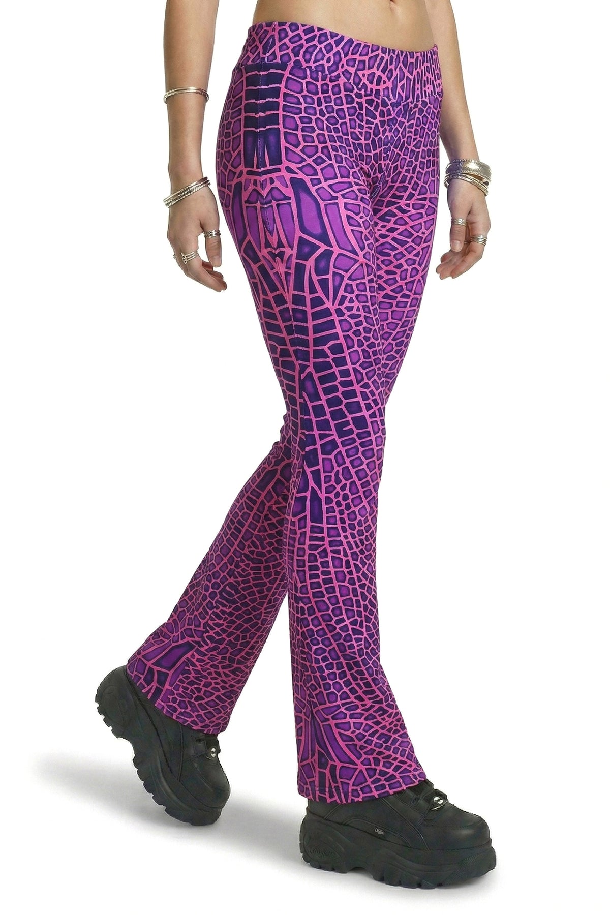 Lycra Flares : Pink Dragonfly