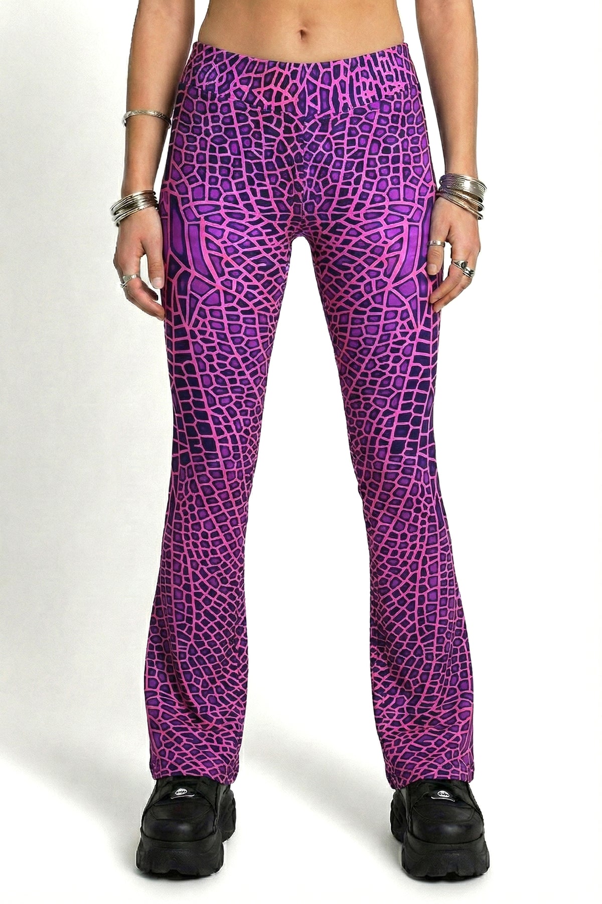 Lycra Flares : Pink Dragonfly