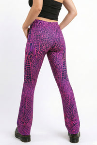 Lycra Flares : Pink Dragonfly