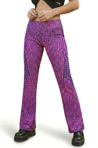 Lycra Flares : Pink Dragonfly