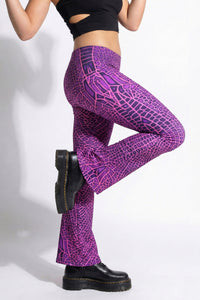 Lycra Flares : Pink Dragonfly
