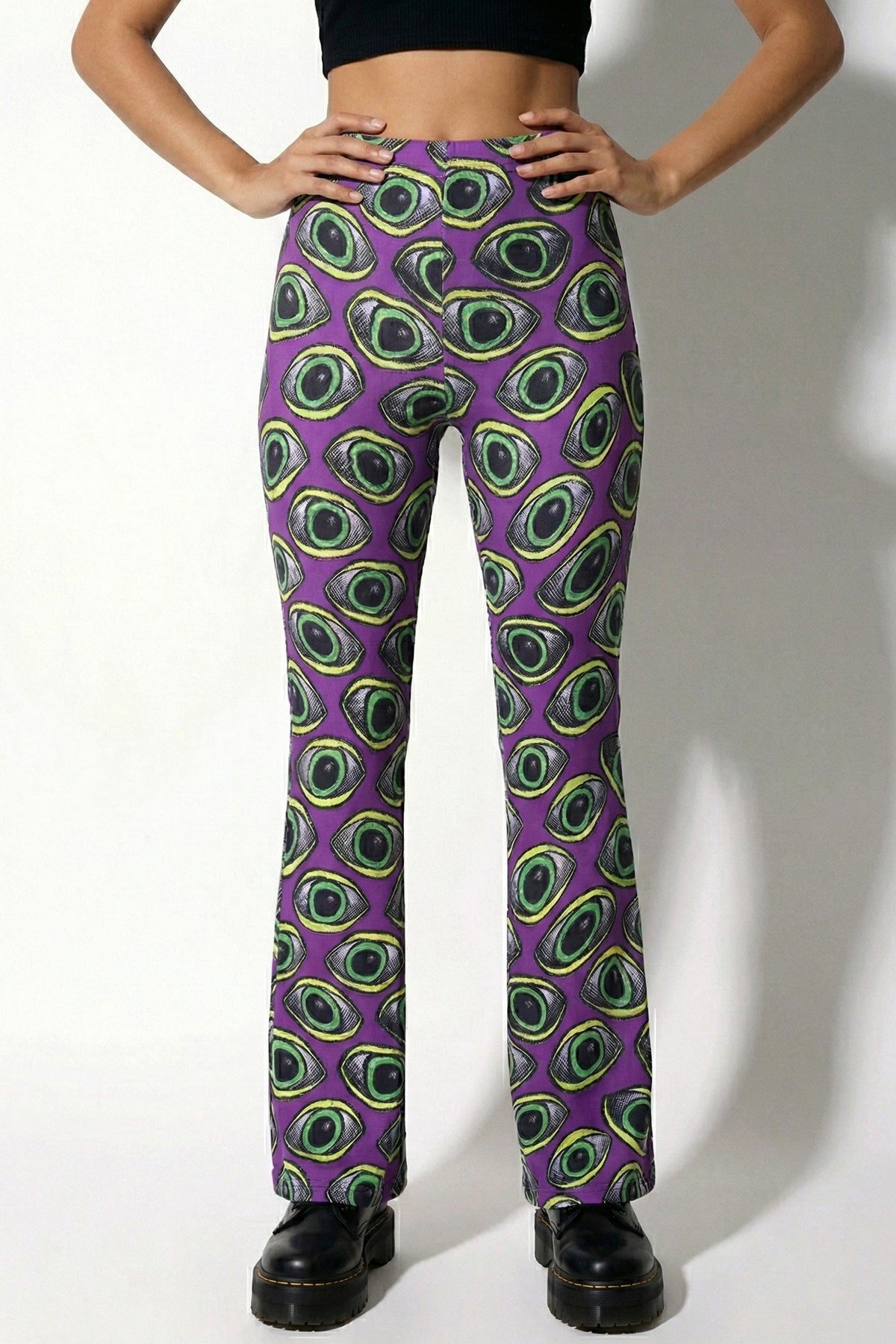 Lycra Flares : Purple Eyes