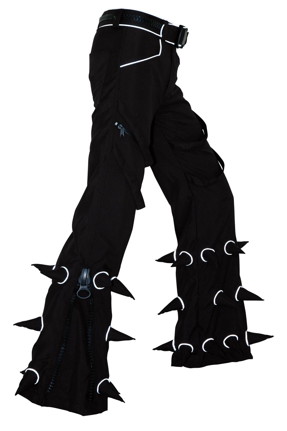 Spikey Pants : Black - Reflective