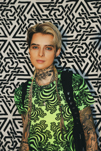 UV Sublime S/S T : Lime Valley Fractal