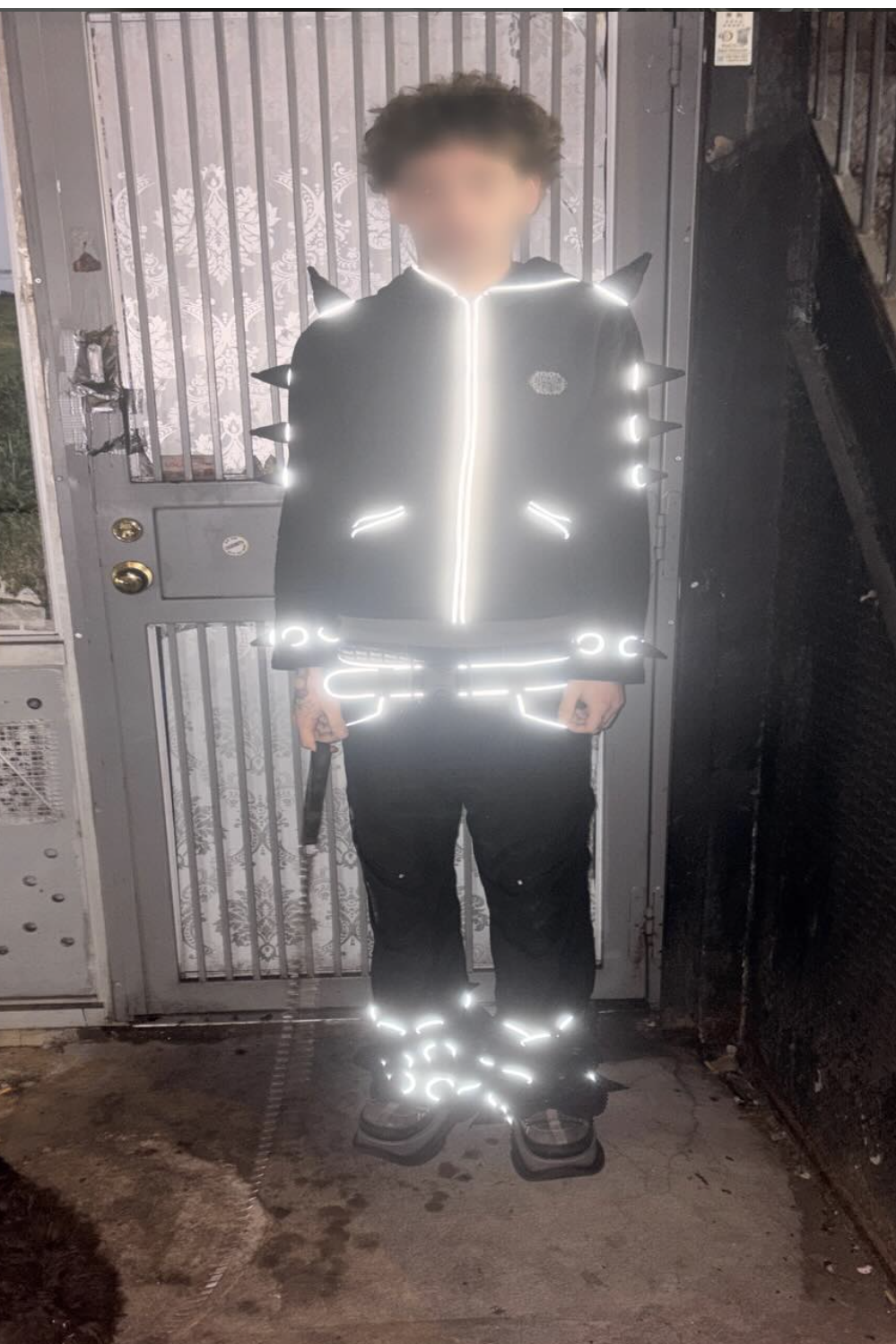 Spikey Urchin Jacket : Black + Reflective