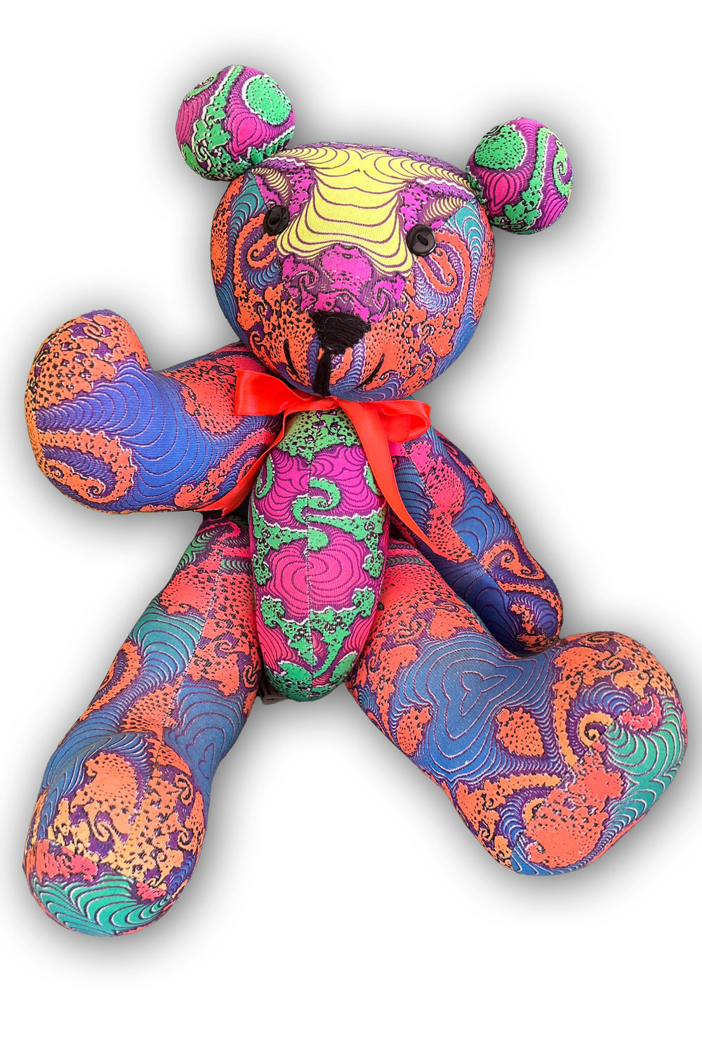 Teddy Bear : Rainbow Jellyfish Fractal – Space Tribe