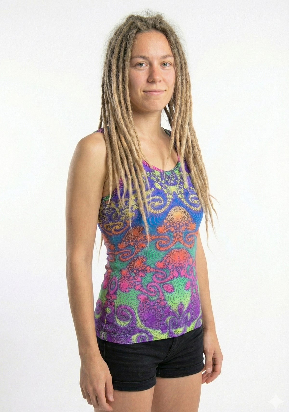 Strap Top : Rainbow Jellyfish Fractal