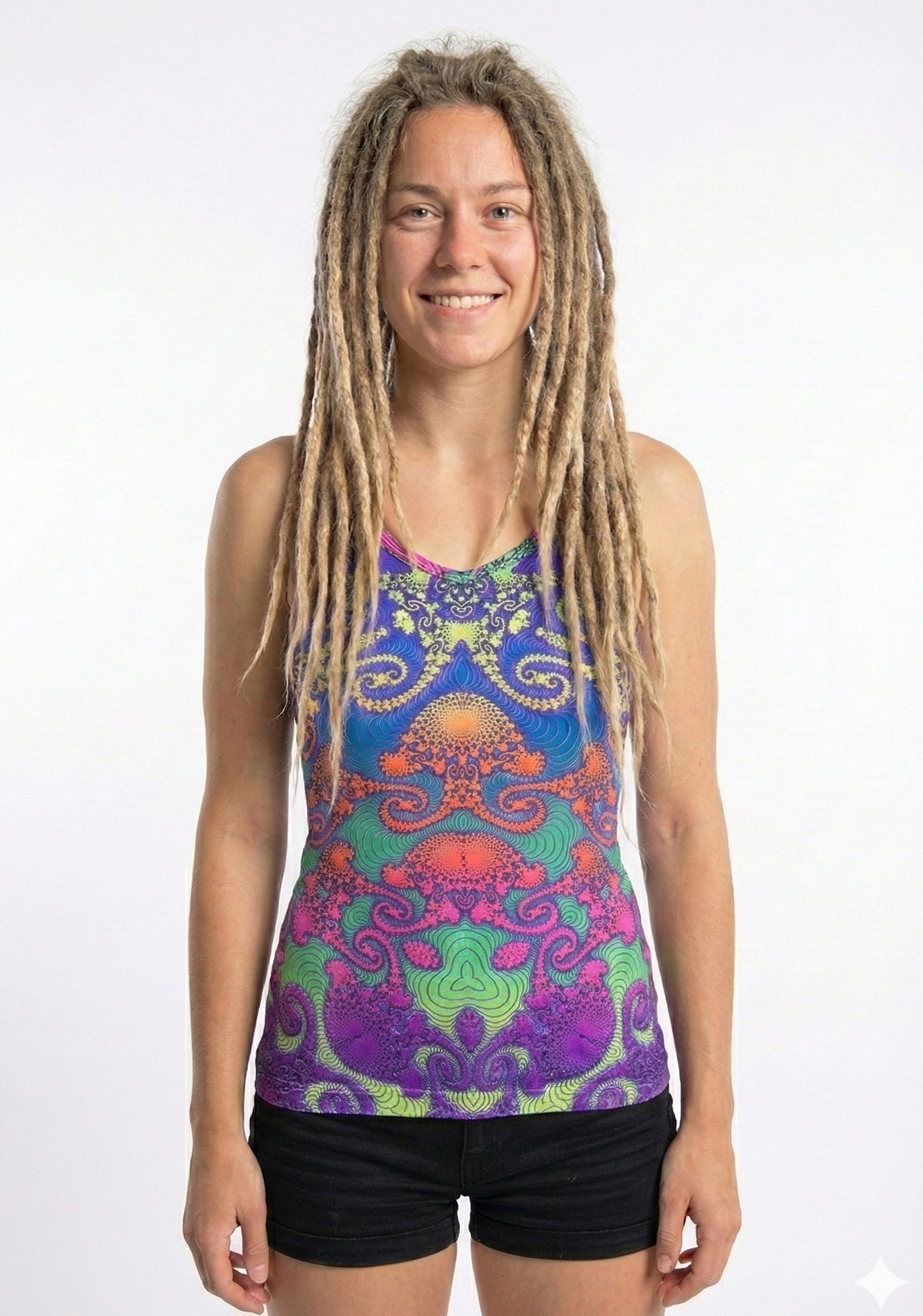 Strap Top : Rainbow Jellyfish Fractal