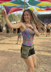 Strap Top : Rainbow Jellyfish Fractal