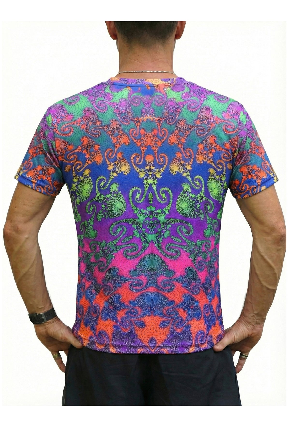 Classic S/S T : Rainbow Jellyfish Fractal
